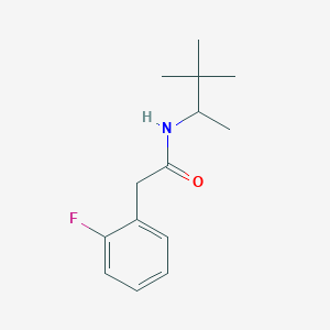 molecular formula C14H20FNO B4755424 2-(2-fluorophenyl)-N-(1,2,2-trimethylpropyl)acetamide 