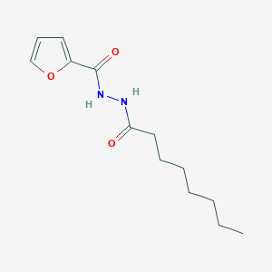 molecular formula C13H20N2O3 B4755491 N'-octanoyl-2-furohydrazide 