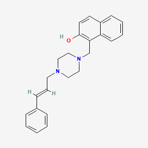 molecular formula C24H26N2O B4755607 1-{[4-(3-phenyl-2-propen-1-yl)-1-piperazinyl]methyl}-2-naphthol 