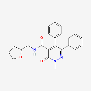 2-methyl-3-oxo-5,6-diphenyl-N-(tetrahydro-2-furanylmethyl)-2,3-dihydro-4-pyridazinecarboxamide