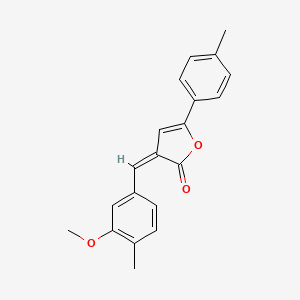 molecular formula C20H18O3 B4755671 3-(3-methoxy-4-methylbenzylidene)-5-(4-methylphenyl)-2(3H)-furanone 