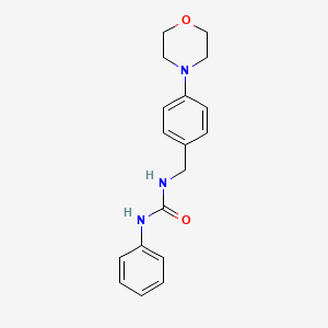 molecular formula C18H21N3O2 B4755683 N-[4-(4-morpholinyl)benzyl]-N'-phenylurea 