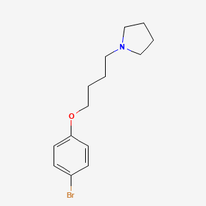molecular formula C14H20BrNO B4755684 1-[4-(4-bromophenoxy)butyl]pyrrolidine 