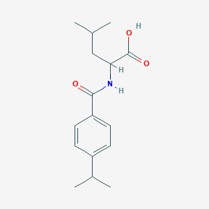 molecular formula C16H23NO3 B4755708 N-(4-isopropylbenzoyl)leucine 