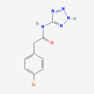 molecular formula C9H8BrN5O B4755743 2-(4-bromophenyl)-N-1H-tetrazol-5-ylacetamide 