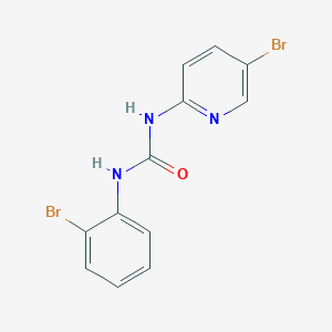molecular formula C12H9Br2N3O B4755798 N-(2-bromophenyl)-N'-(5-bromo-2-pyridinyl)urea 