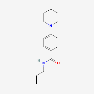 molecular formula C15H22N2O B4755823 4-(1-piperidinyl)-N-propylbenzamide 