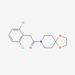 molecular formula C15H17Cl2NO3 B4755839 8-[(2,6-dichlorophenyl)acetyl]-1,4-dioxa-8-azaspiro[4.5]decane 