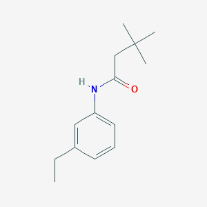 molecular formula C14H21NO B4755904 N-(3-ethylphenyl)-3,3-dimethylbutanamide 