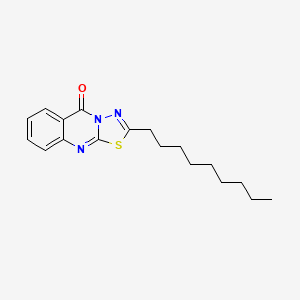 molecular formula C18H23N3OS B4755948 2-nonyl-5H-[1,3,4]thiadiazolo[2,3-b]quinazolin-5-one 