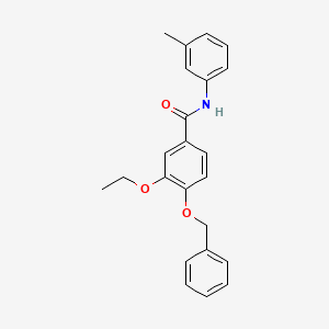 molecular formula C23H23NO3 B4756043 4-(benzyloxy)-3-ethoxy-N-(3-methylphenyl)benzamide 