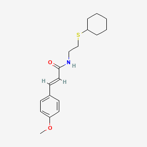 molecular formula C18H25NO2S B4756056 N-[2-(cyclohexylthio)ethyl]-3-(4-methoxyphenyl)acrylamide 