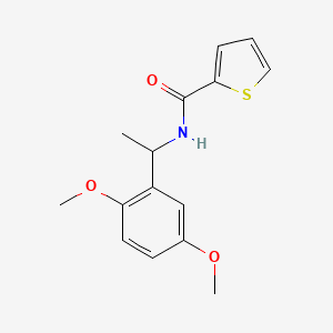 molecular formula C15H17NO3S B4756088 N-[1-(2,5-dimethoxyphenyl)ethyl]-2-thiophenecarboxamide 