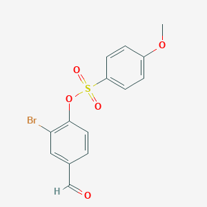 molecular formula C14H11BrO5S B475609 2-Bromo-4-formylphenyl 4-methoxybenzenesulfonate CAS No. 431978-63-1