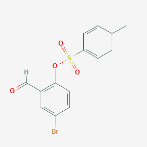molecular formula C14H11BrO4S B475612 4-Bromo-2-formylphenyl 4-methylbenzenesulfonate CAS No. 259861-72-8