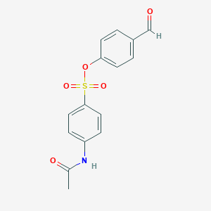 molecular formula C15H13NO5S B475615 4-Formylphenyl 4-(acetylamino)benzenesulfonate CAS No. 432000-22-1