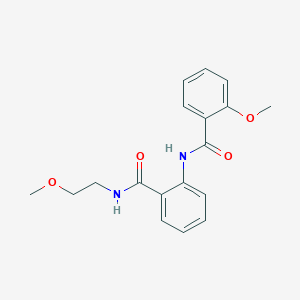 molecular formula C18H20N2O4 B4756163 2-methoxy-N-(2-{[(2-methoxyethyl)amino]carbonyl}phenyl)benzamide 