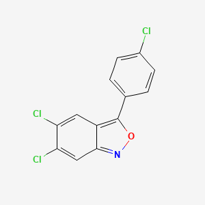 molecular formula C13H6Cl3NO B4756191 5,6-dichloro-3-(4-chlorophenyl)-2,1-benzisoxazole 