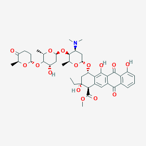 molecular formula C42H53NO15 B047562 Aclarubicin CAS No. 57576-44-0