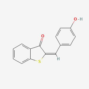 molecular formula C15H10O2S B4756259 2-(4-hydroxybenzylidene)-1-benzothiophen-3(2H)-one 