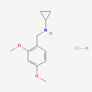 molecular formula C12H18ClNO2 B4756328 N-(2,4-dimethoxybenzyl)cyclopropanamine hydrochloride 