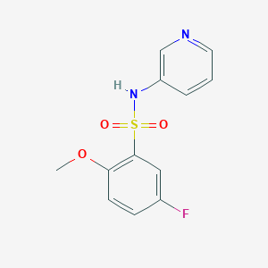 molecular formula C12H11FN2O3S B4756329 5-fluoro-2-methoxy-N-3-pyridinylbenzenesulfonamide 
