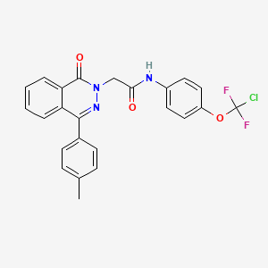 molecular formula C24H18ClF2N3O3 B4756347 N-{4-[chloro(difluoro)methoxy]phenyl}-2-[4-(4-methylphenyl)-1-oxophthalazin-2(1H)-yl]acetamide 