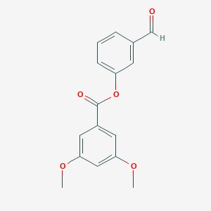 molecular formula C16H14O5 B475645 3-Formylphenyl 3,5-dimethoxybenzoate CAS No. 443735-63-5