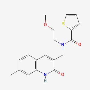 molecular formula C19H20N2O3S B4756461 N-[(2-hydroxy-7-methyl-3-quinolinyl)methyl]-N-(2-methoxyethyl)-2-thiophenecarboxamide 