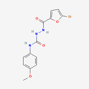 molecular formula C13H12BrN3O4 B4756483 2-(5-bromo-2-furoyl)-N-(4-methoxyphenyl)hydrazinecarboxamide 