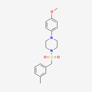 molecular formula C19H24N2O3S B4756489 1-(4-methoxyphenyl)-4-[(3-methylbenzyl)sulfonyl]piperazine 