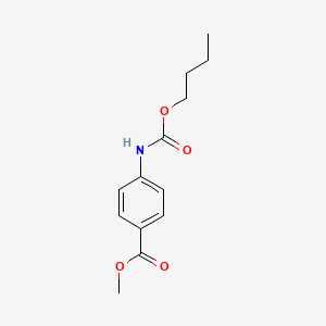 molecular formula C13H17NO4 B4756600 methyl 4-[(butoxycarbonyl)amino]benzoate 