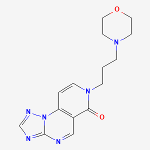 molecular formula C15H18N6O2 B4756601 7-[3-(4-morpholinyl)propyl]pyrido[3,4-e][1,2,4]triazolo[1,5-a]pyrimidin-6(7H)-one 