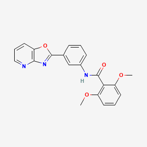 molecular formula C21H17N3O4 B4756623 2,6-dimethoxy-N-(3-[1,3]oxazolo[4,5-b]pyridin-2-ylphenyl)benzamide 
