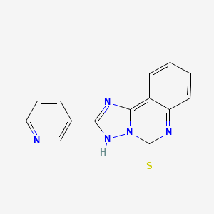 molecular formula C14H9N5S B4756626 2-(3-pyridinyl)[1,2,4]triazolo[1,5-c]quinazoline-5-thiol 