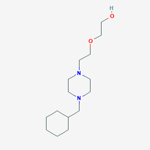 molecular formula C15H30N2O2 B4756766 2-{2-[4-(cyclohexylmethyl)-1-piperazinyl]ethoxy}ethanol 