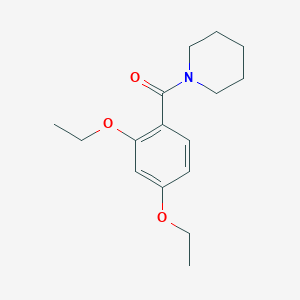 molecular formula C16H23NO3 B4756875 1-(2,4-diethoxybenzoyl)piperidine 