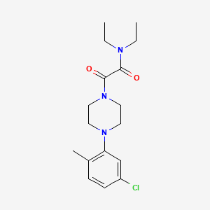 molecular formula C17H24ClN3O2 B4757050 2-[4-(5-chloro-2-methylphenyl)-1-piperazinyl]-N,N-diethyl-2-oxoacetamide 