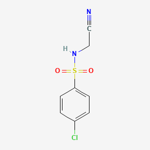 molecular formula C8H7ClN2O2S B4757086 4-chloro-N-(cyanomethyl)benzenesulfonamide 
