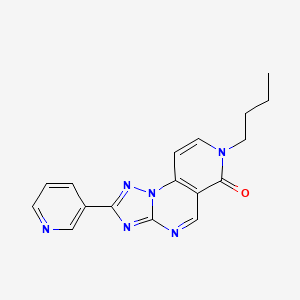 molecular formula C17H16N6O B4757092 7-butyl-2-(3-pyridinyl)pyrido[3,4-e][1,2,4]triazolo[1,5-a]pyrimidin-6(7H)-one 