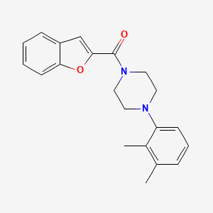 molecular formula C21H22N2O2 B4757377 1-(1-benzofuran-2-ylcarbonyl)-4-(2,3-dimethylphenyl)piperazine 