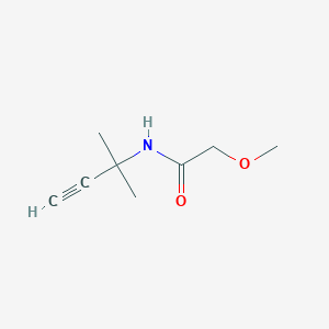 molecular formula C8H13NO2 B4757432 N-(1,1-dimethylprop-2-yn-1-yl)-2-methoxyacetamide 