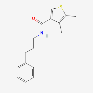 molecular formula C16H19NOS B4757439 4,5-dimethyl-N-(3-phenylpropyl)-3-thiophenecarboxamide 