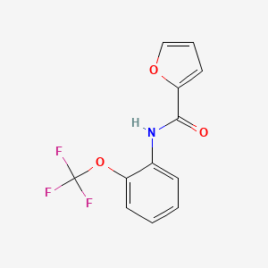 molecular formula C12H8F3NO3 B4757448 N-[2-(trifluoromethoxy)phenyl]-2-furamide 