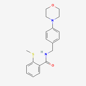 molecular formula C19H22N2O2S B4757473 2-(methylthio)-N-[4-(4-morpholinyl)benzyl]benzamide 