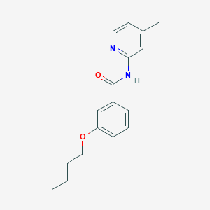 molecular formula C17H20N2O2 B4757484 3-butoxy-N-(4-methyl-2-pyridinyl)benzamide 