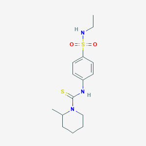 N-{4-[(ethylamino)sulfonyl]phenyl}-2-methyl-1-piperidinecarbothioamide
