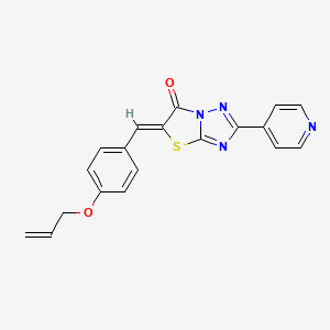 molecular formula C19H14N4O2S B4757579 5-[4-(allyloxy)benzylidene]-2-(4-pyridinyl)[1,3]thiazolo[3,2-b][1,2,4]triazol-6(5H)-one 