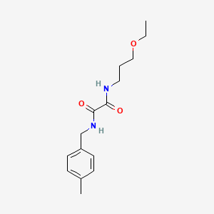 molecular formula C15H22N2O3 B4757595 N-(3-ethoxypropyl)-N'-(4-methylbenzyl)ethanediamide 