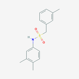 molecular formula C16H19NO2S B4757610 N-(3,4-dimethylphenyl)-1-(3-methylphenyl)methanesulfonamide 